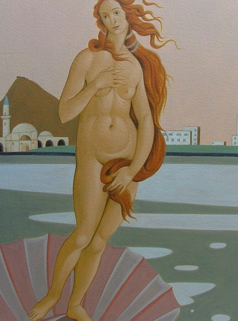 Egg tempera on paper (framed)