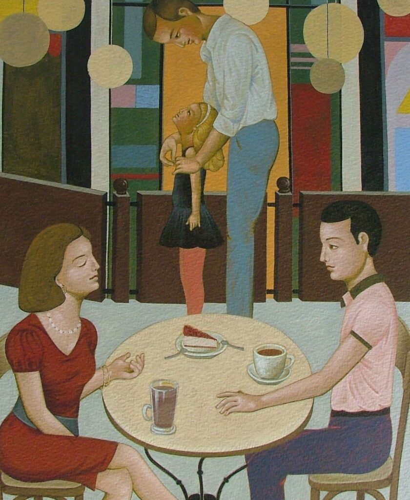 Egg tempera on paper (framed)