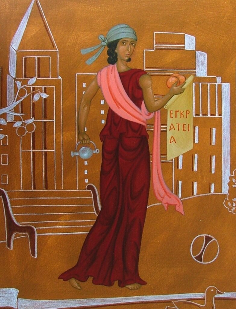 Egg tempera on paper mounted on board