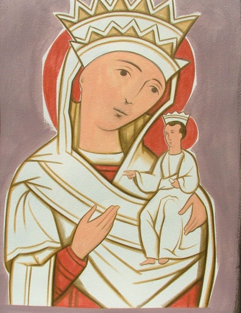 Egg tempera on paper (framed)