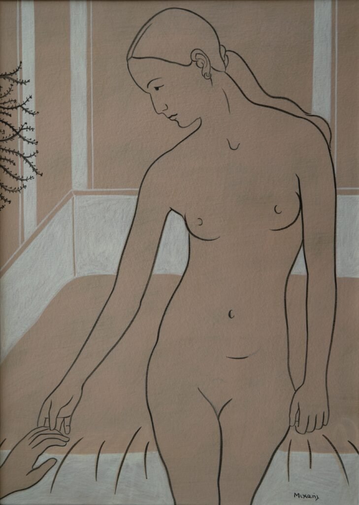 Egg tempera on paper (framed)